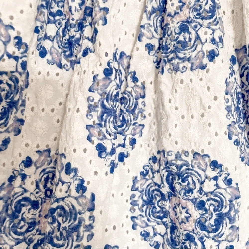 Janie‎ & Jack | Eyelet Tile Dress with Tulle Skirt, size 4, EUC